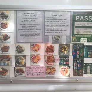 Wrap and Roll Menu 2017 August