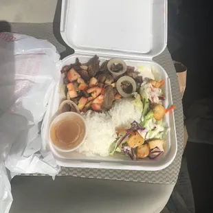 Pork Meat &amp; Tomatoes plate