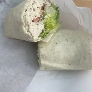 Chicken Cesar wrap