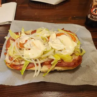 Hot Capicola and Mozzarella all the way!!