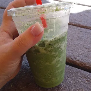 Go green smoothie! Pretty good!