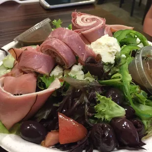 Delicious Mediterranean salad. Yummmm.