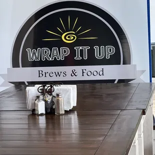 a sign for a restaurant