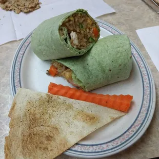 Teriyaki chicken hot wrap