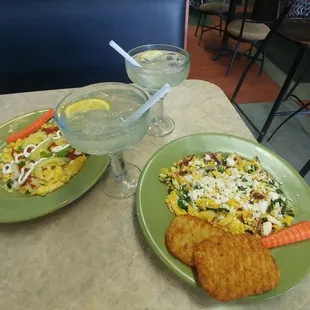 Absolutely delicious and my husband and I couldn't help but enjoy a margarita with our breakfast.