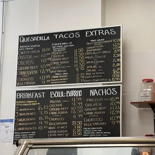 menus