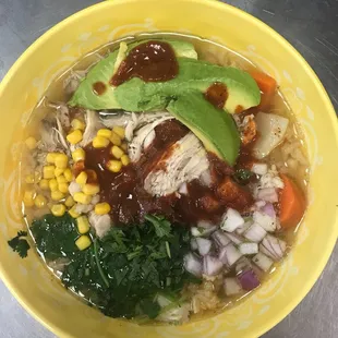 Mexican chicken soup! Wednesday special!
