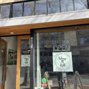 Outside of wrap n roll