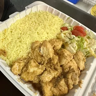 Chicken Malai Boti Platter (delicious)