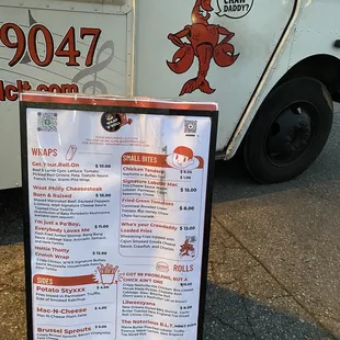 Here&apos;s the menu...I was hoping they would have the rolls!