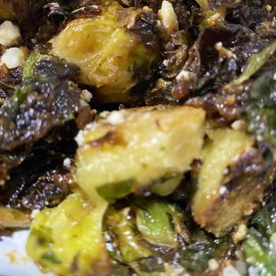 Brussel sprouts- I forgot to take ask for it without the bacon vinegarette so I can&apos;t review these...yet!