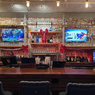 The bar during the holdidays