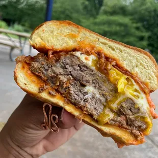 Lamb burger heaven!!!!