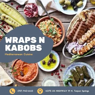 a table full of food