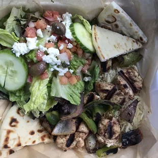Chicken Kabob Platter