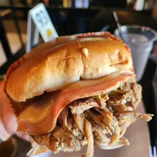 Cubano-not traditional but very, very tasty!