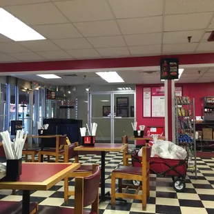 The seating in the area.