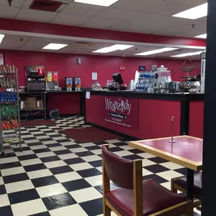 The front counter