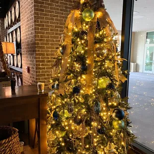 a decorated christmas tree