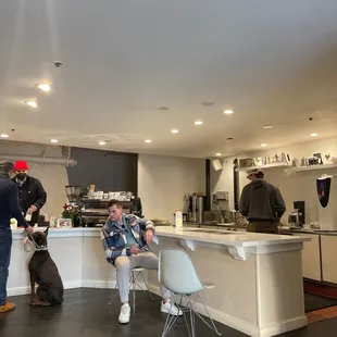 a man and his dog