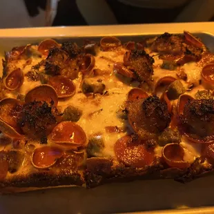 pizza, food