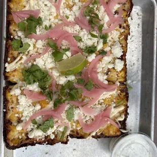 Elote pizza