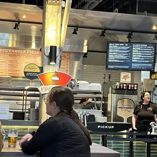 Front of restaurant where you place order and pick up