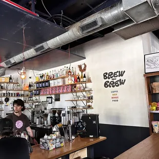 a man behind the bar