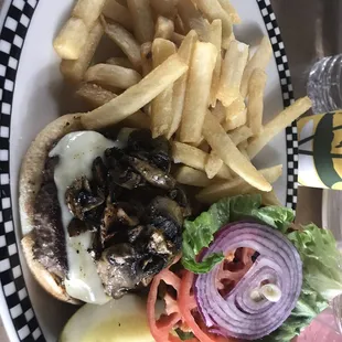 Mushroom Swiss Burger