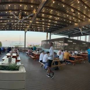 Open air patio dining area