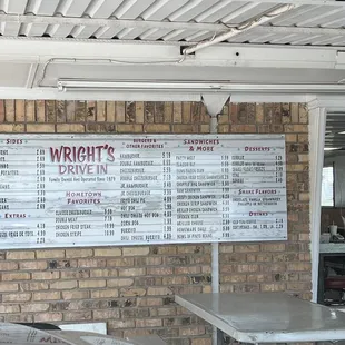 Here&apos;s the menu!