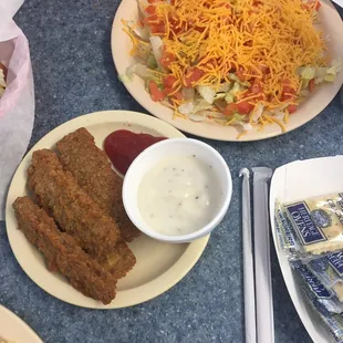 Steak fingers were the best!