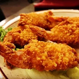 a plate of fried shrimp