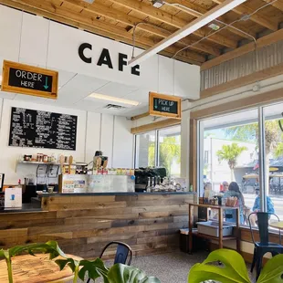 The cutest little Industrial style Organic cafe EVER! :)