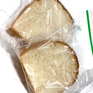 You know the BBQ is good when it comes with bread for soppin&apos; up the sauce!