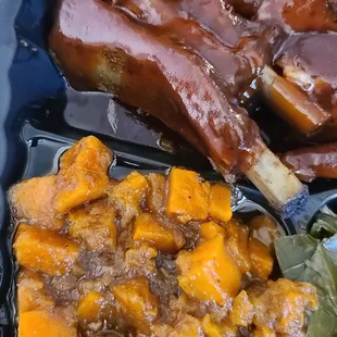 Yams, Ribs, Corn Bread Muffin 08-06-2022