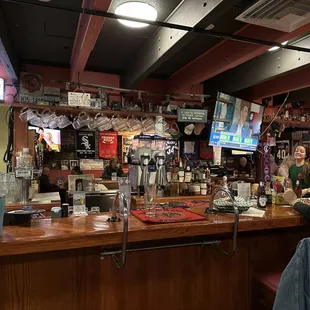 two people at the bar