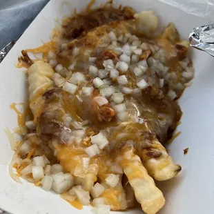 Chilli cheese fries