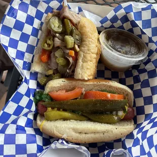 italian beef sandwich