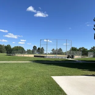 Baseball diamond and field