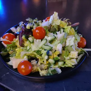 a plate of salad
