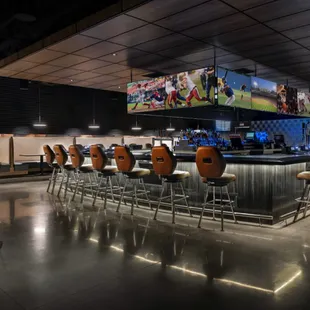 seating and bar area