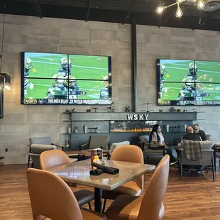 Beautiful décor in upstairs 21+ area