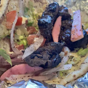 Beirut Beef Kebab Wrap