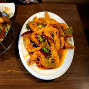 Spicy shrimp