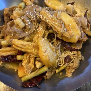 Half order of custom mala Xiang guo dry pot