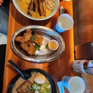 Top: Sapporo Miso Middle: Karaage Bottom: Nagahama Tonkotsu