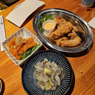 Octopus, Poke, Karaage