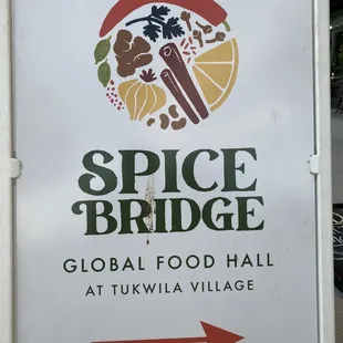 a sign for spice bridge