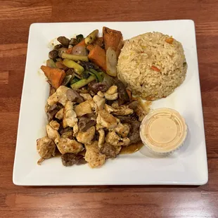 Steak and Chicken Hibachi